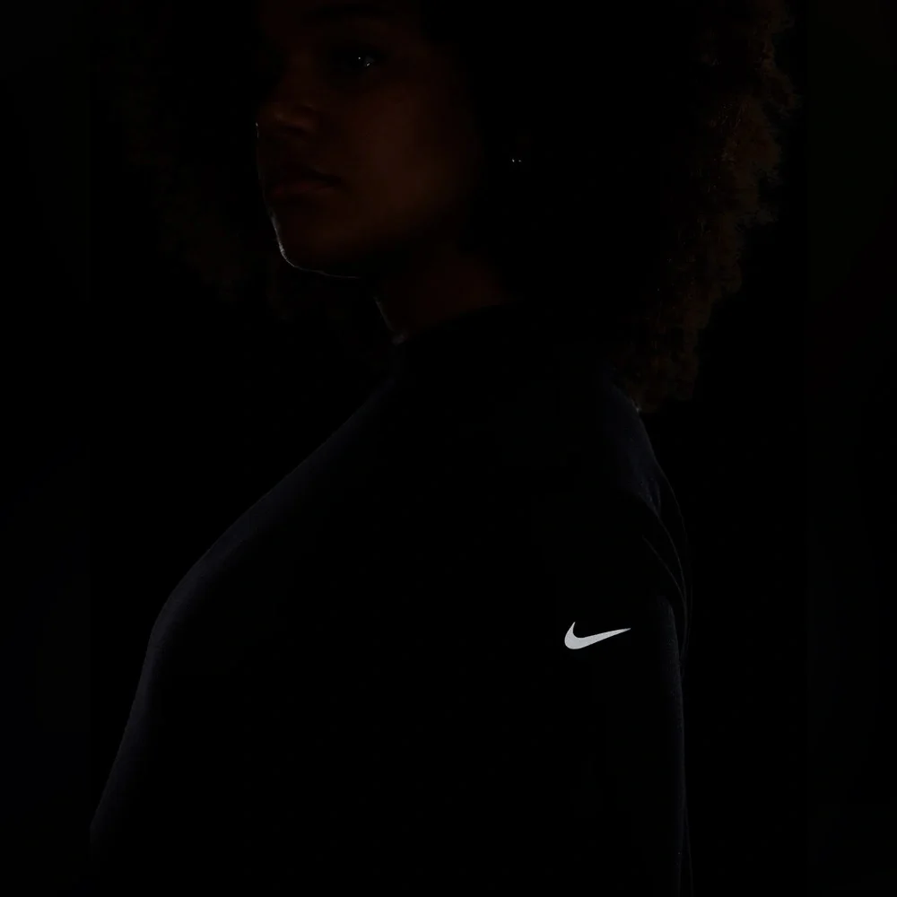 Nike One Women's Reversible French Terry Pullover Top Maternity Shirt FZ0542-010